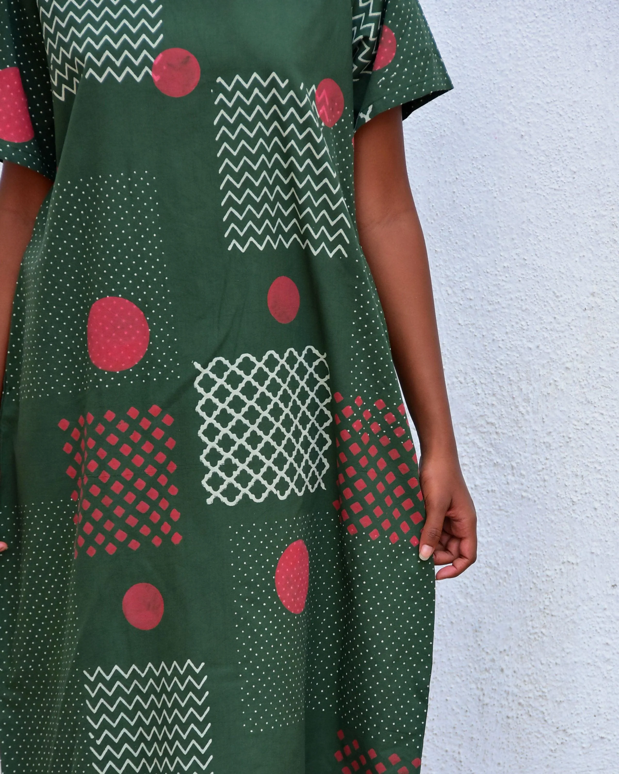 Agatha's Mind Handblockprinted Cotton Dress-Sor - Image 8