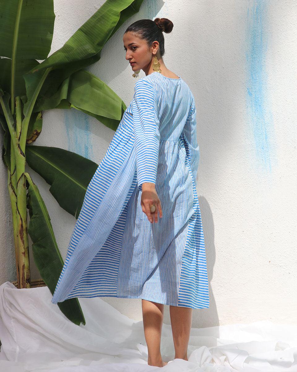 Amaris Handprinted Cotton Dress - WITC - Image 11