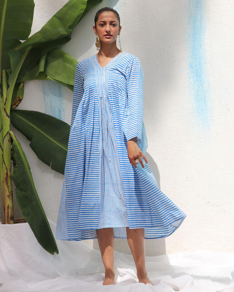 Amaris Handprinted Cotton Dress - WITC - Image 6