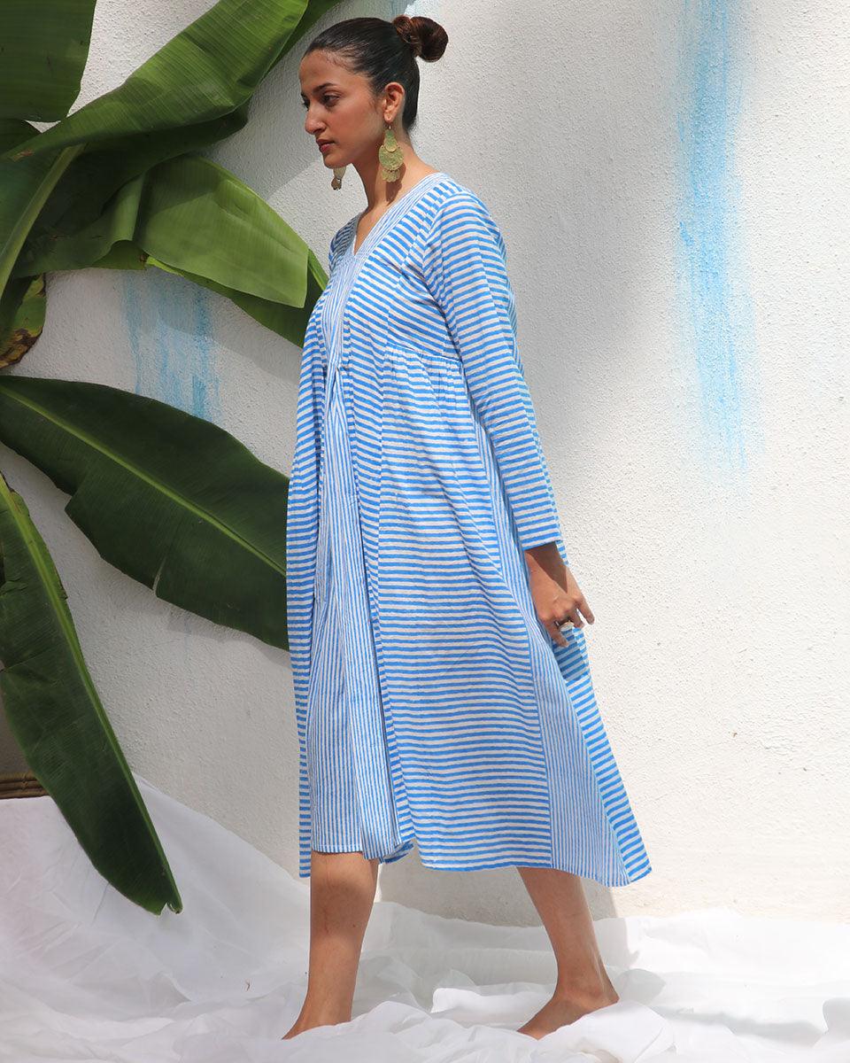 Amaris Handprinted Cotton Dress - WITC - Image 9