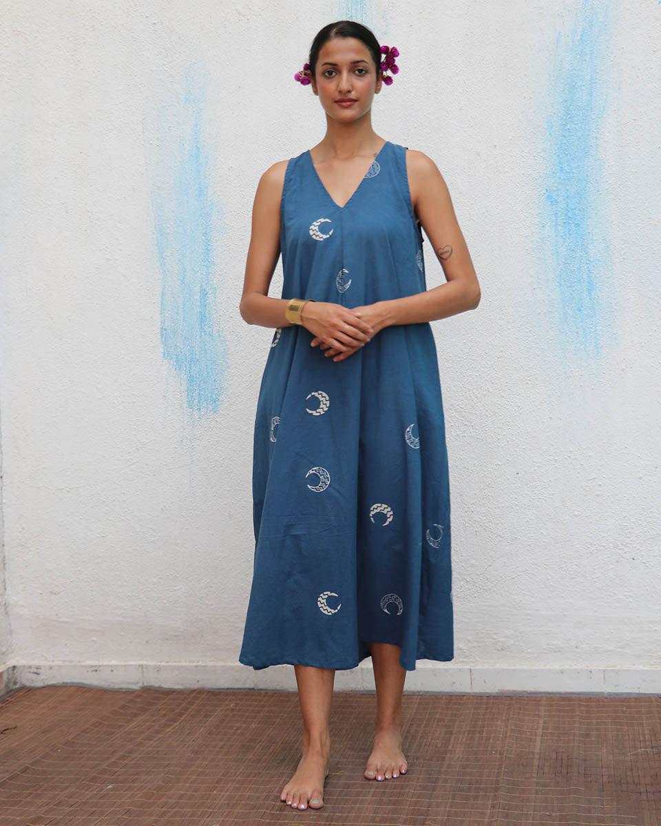 Aparajita Blockprinted Cotton Dress - Flower Girl - Image 8