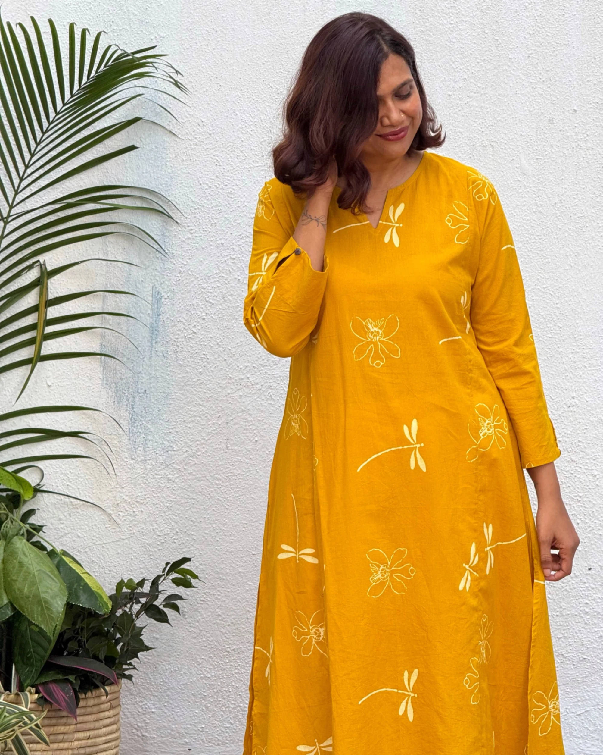 Aparna Block Printed Cotton Kurti - Image 8