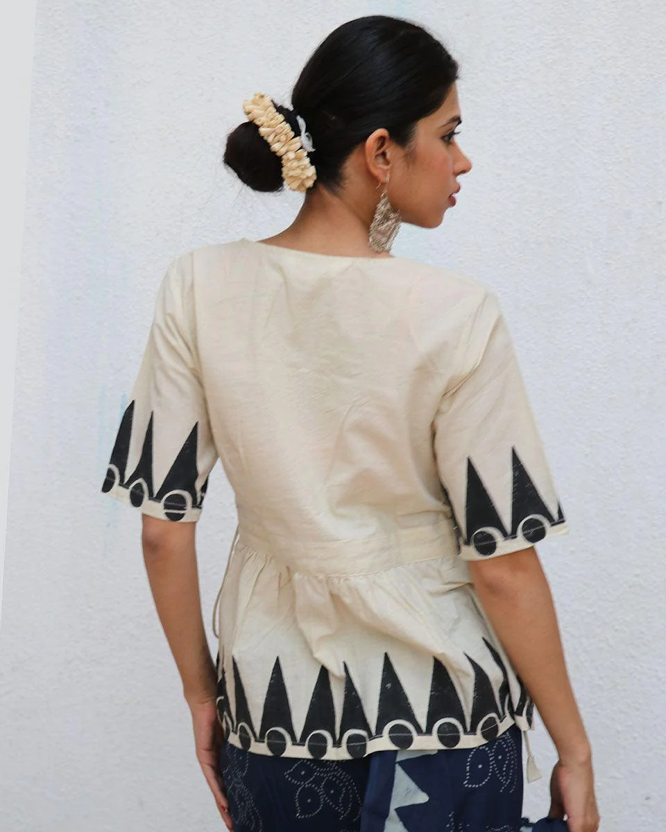 Ariel Blockprinted Cotton Top - NOMAD - Image 3