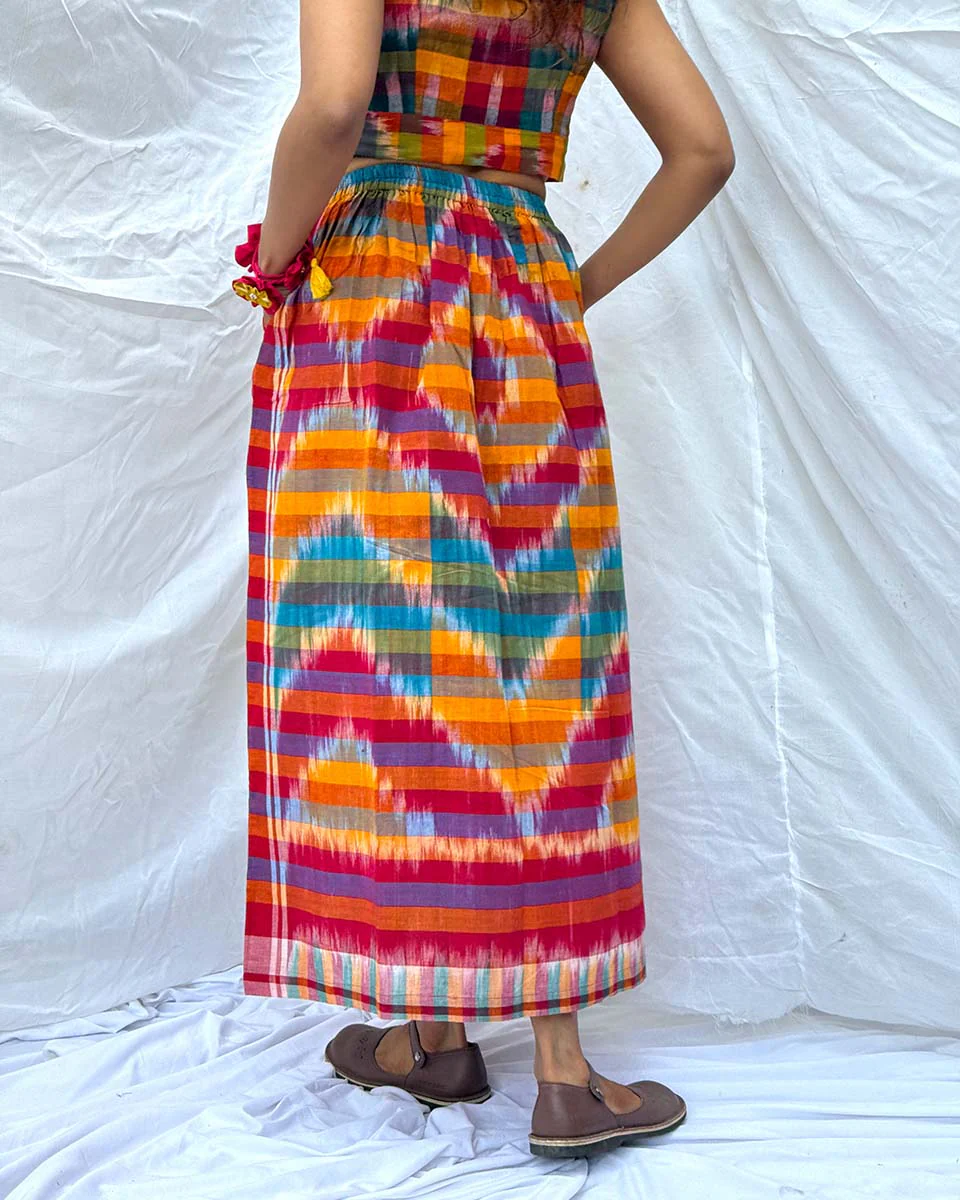 Bhanwar Gamcha Cotton Skirt - GMC - Image 2