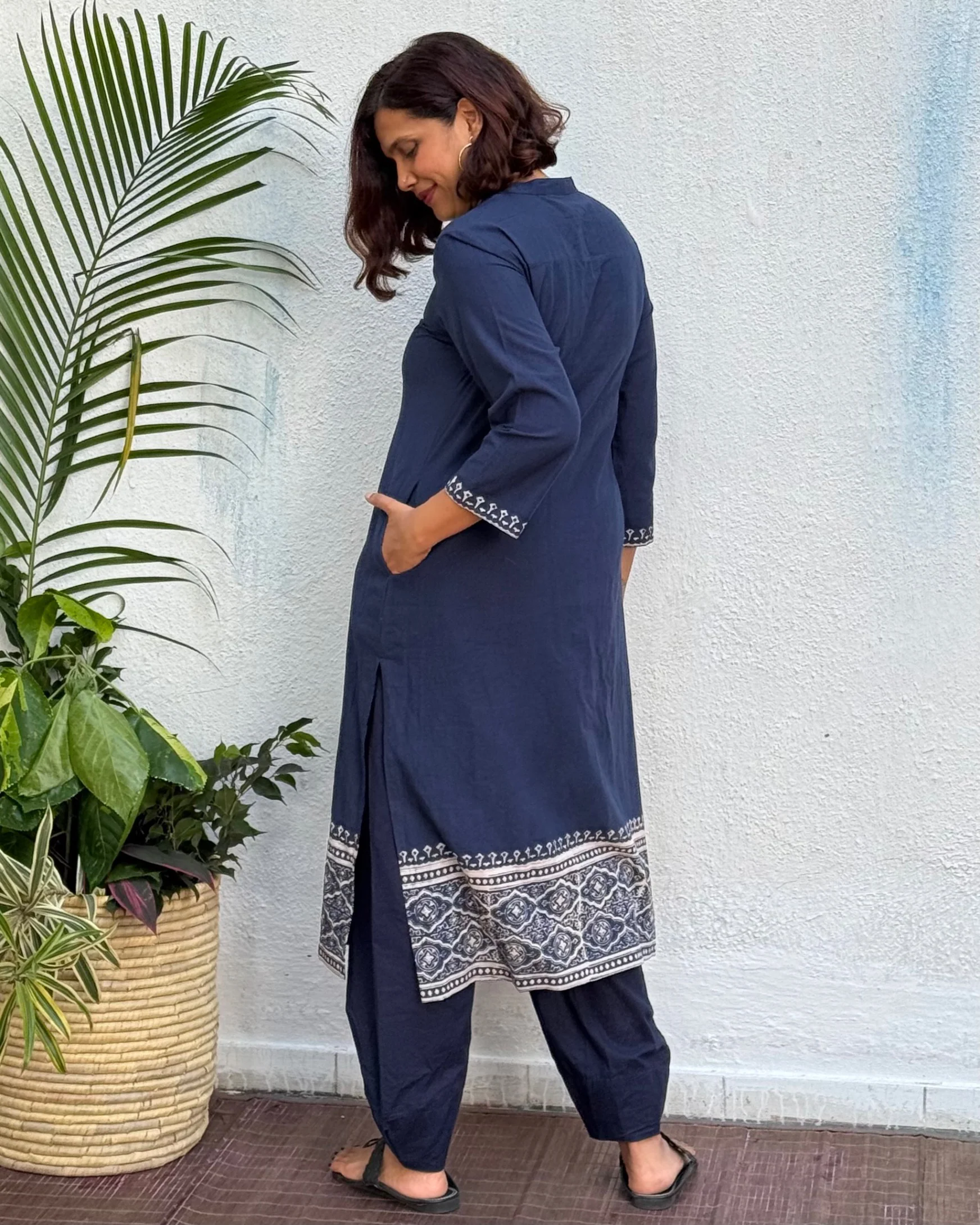 Chashni Block Printed Cotton Kurti - Image 4