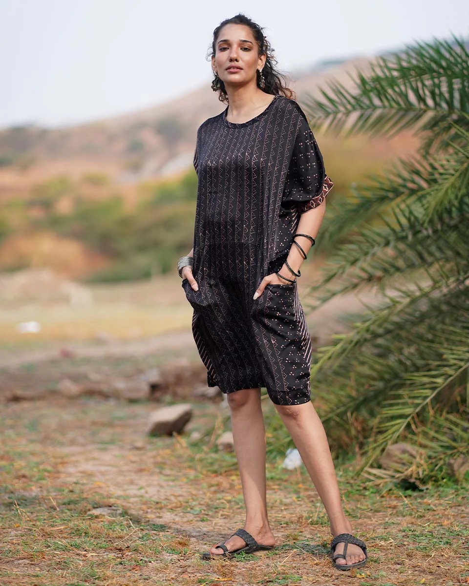 Cresida Modal Silk Dress - Image 4