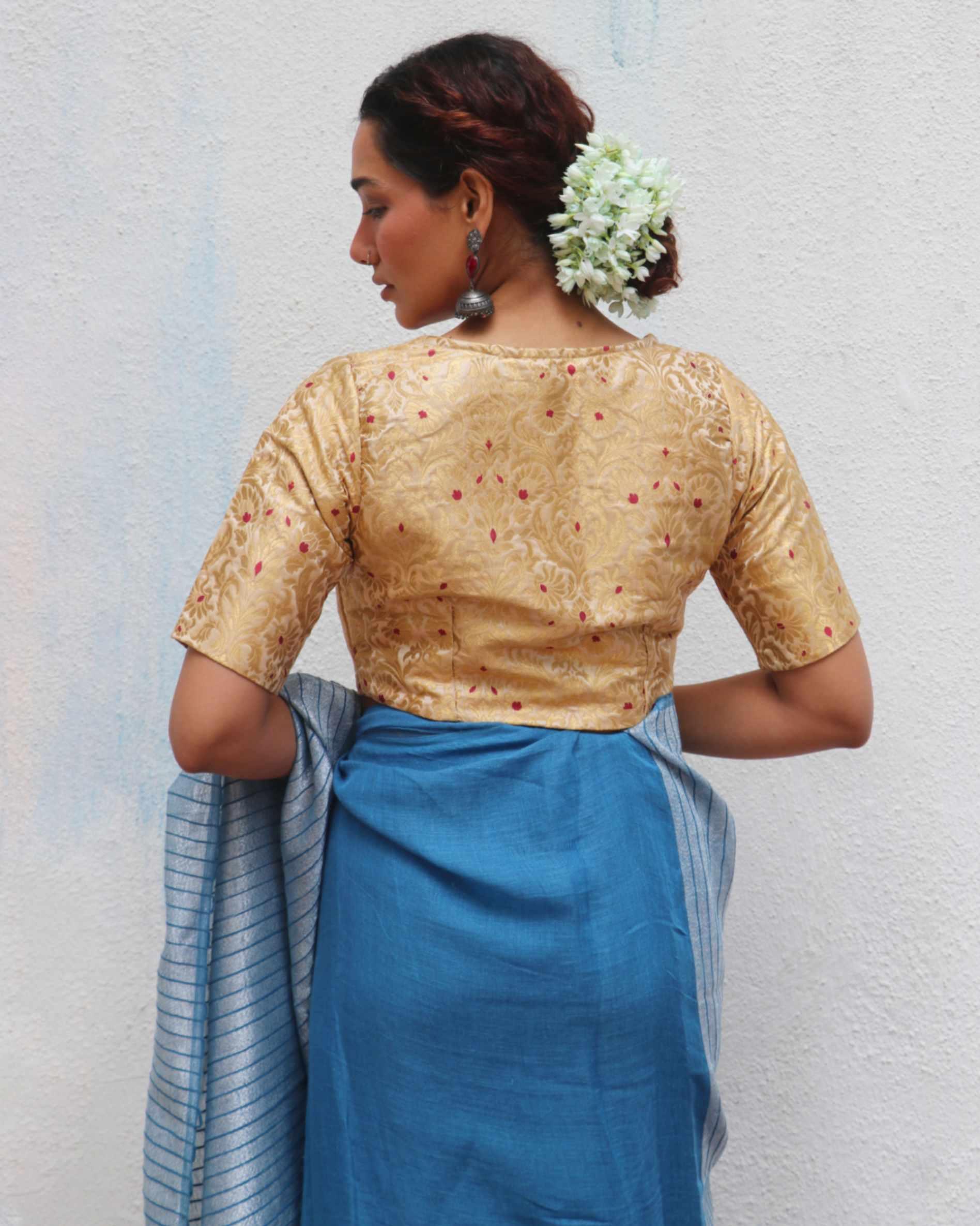 Devina Brocade Blouse - Jheel - Image 5