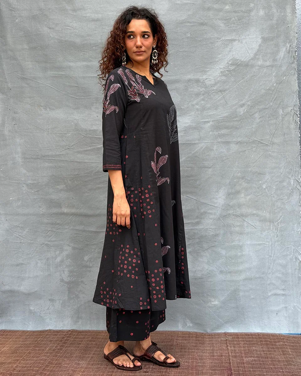 Dewlit Glow Blockprinted Cotton Kurti - Image 6