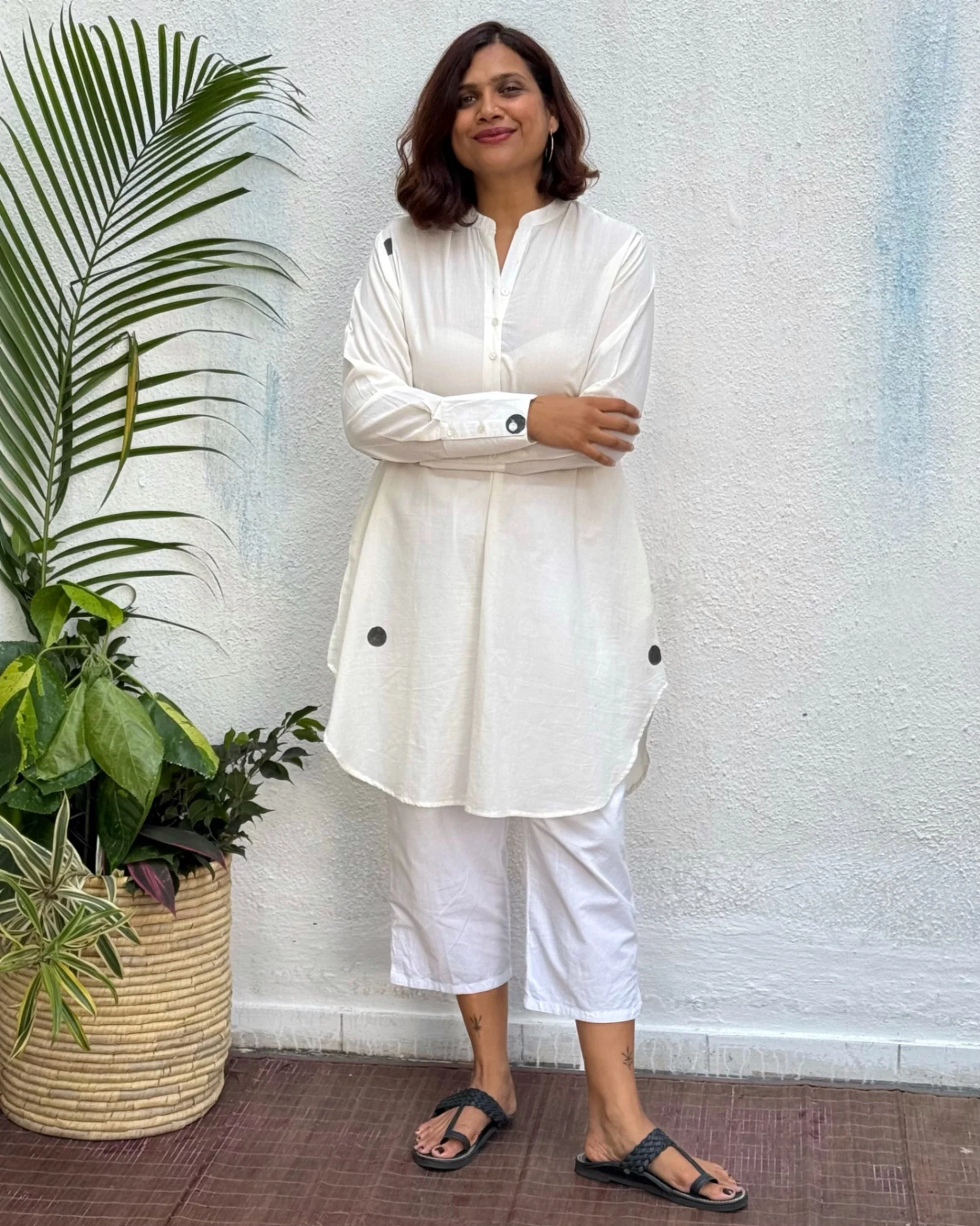 Dilafza Block Printed Cotton Kurti - Image 4