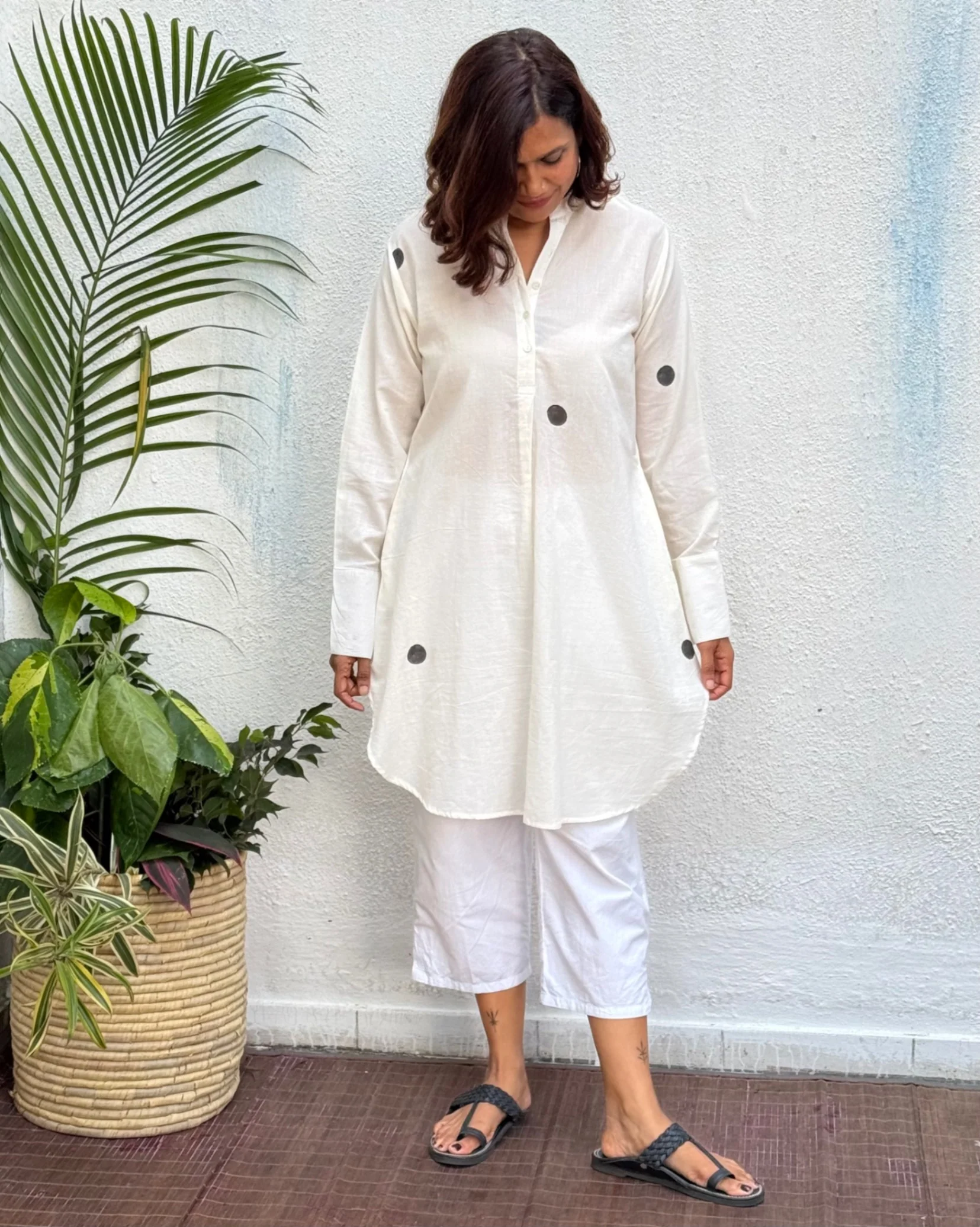 Dilafza Block Printed Cotton Kurti - Image 8