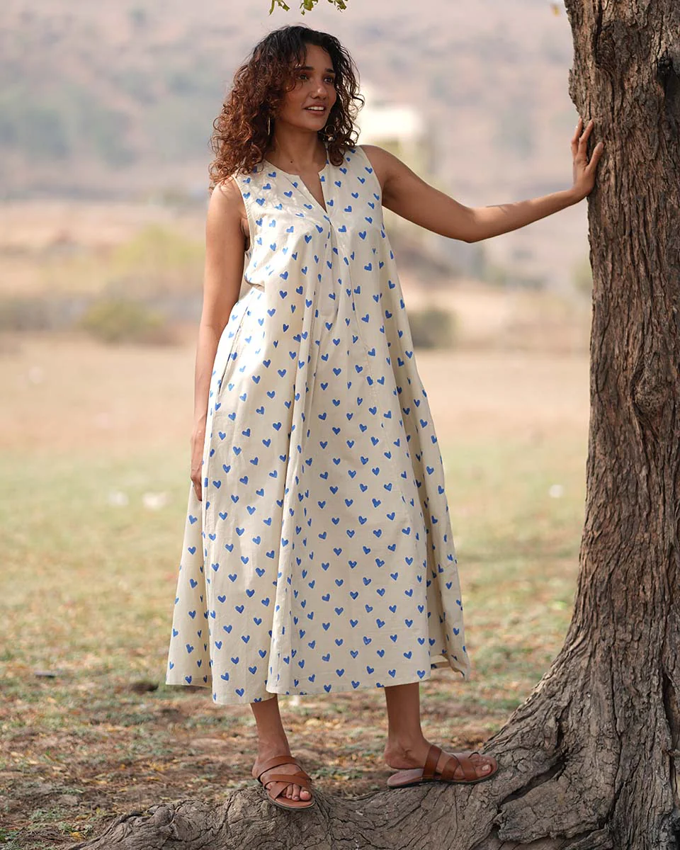Dilruba Handblock Printed Cotton Kurti - Image 2