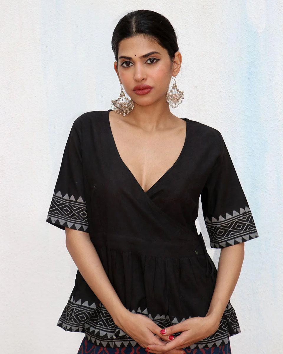 Dira Blockprinted Cotton Top - NOMAD