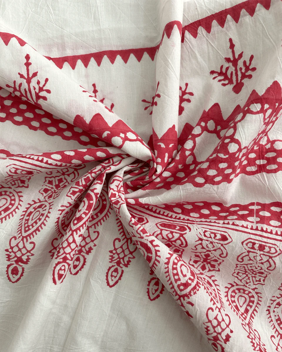 Faryat Block printed Cotton Dress - BGVL - Image 2