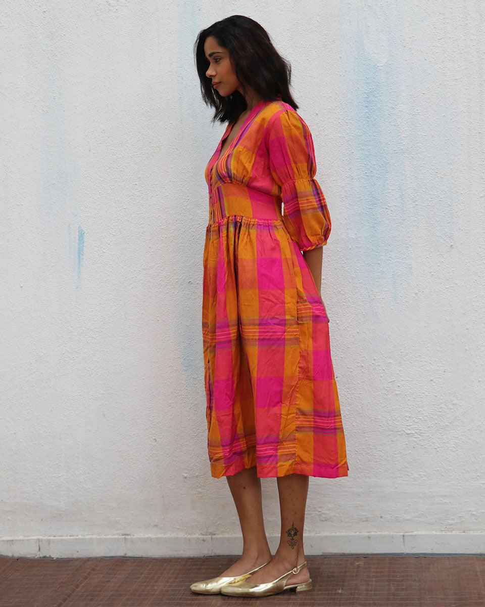 Florentine Handwoven Cotton Dress - Image 5