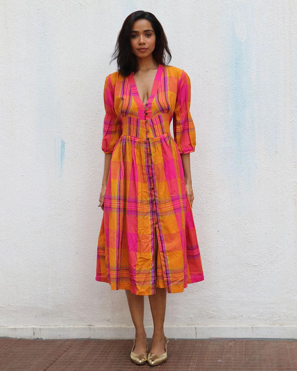 Florentine Handwoven Cotton Dress - Image 7