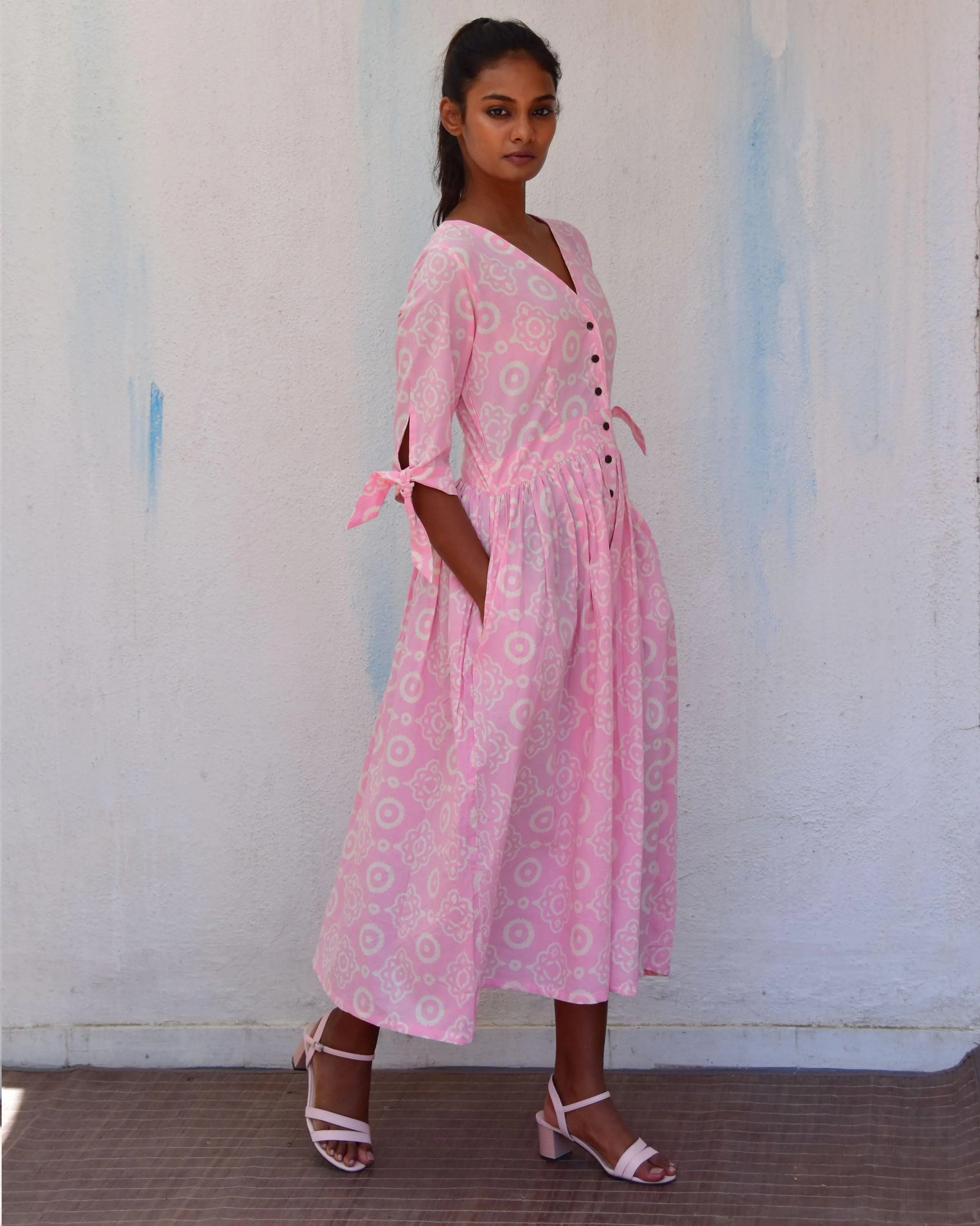 Gulpha Handblockprinted Cotton Dress-Sor - Image 5