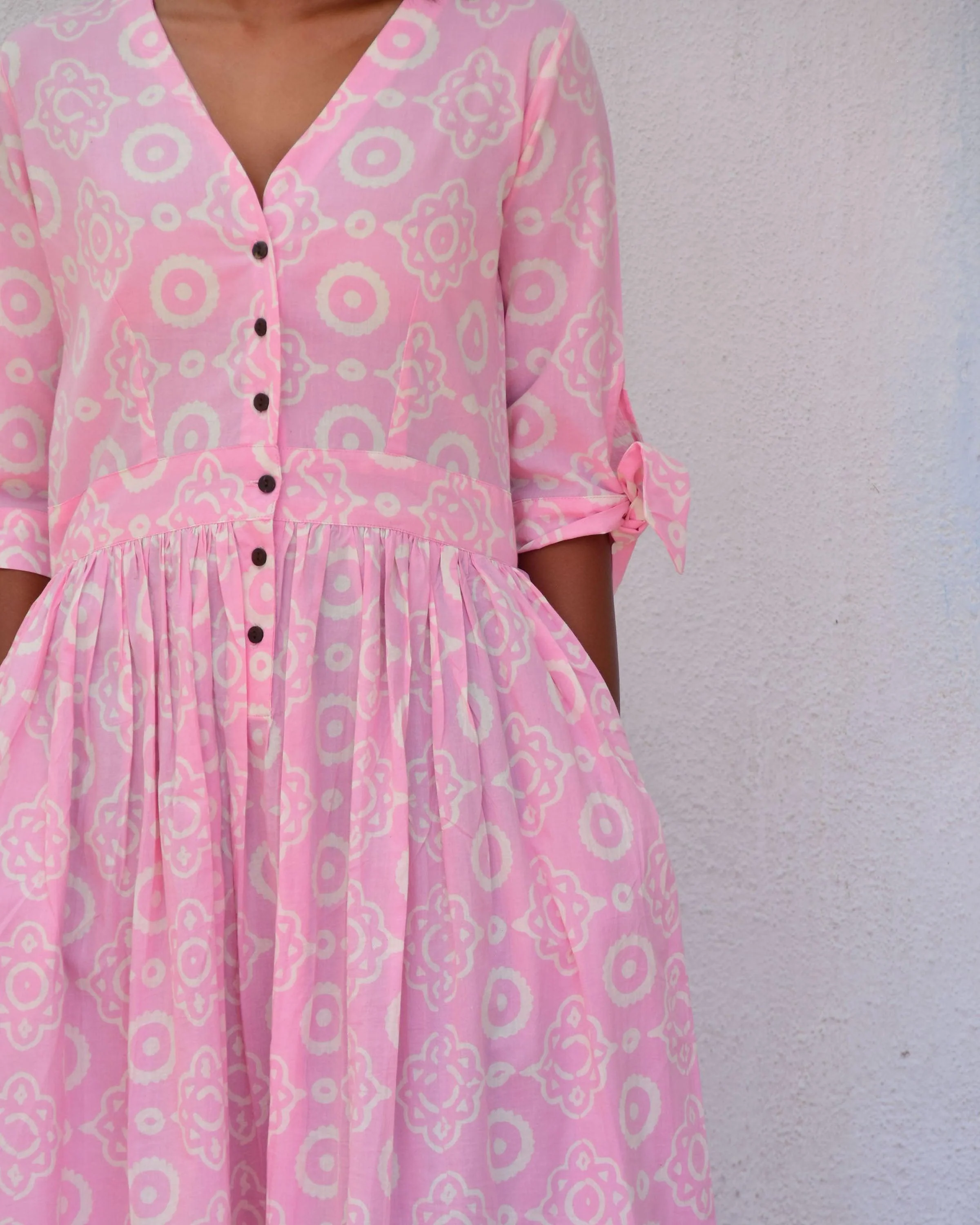 Gulpha Handblockprinted Cotton Dress-Sor - Image 7