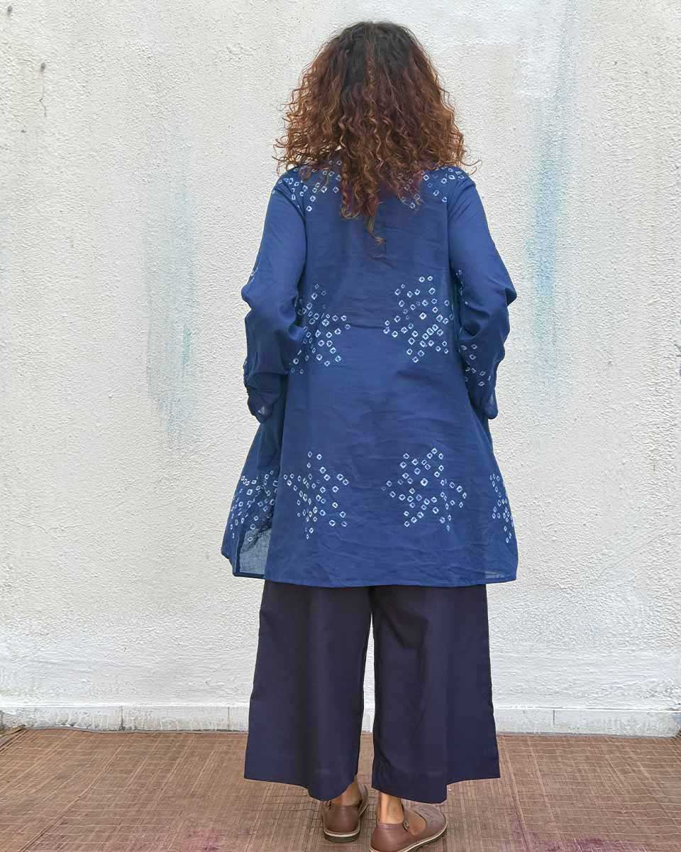 Indi-Glow Bandhej Cotton Kurti - Image 6