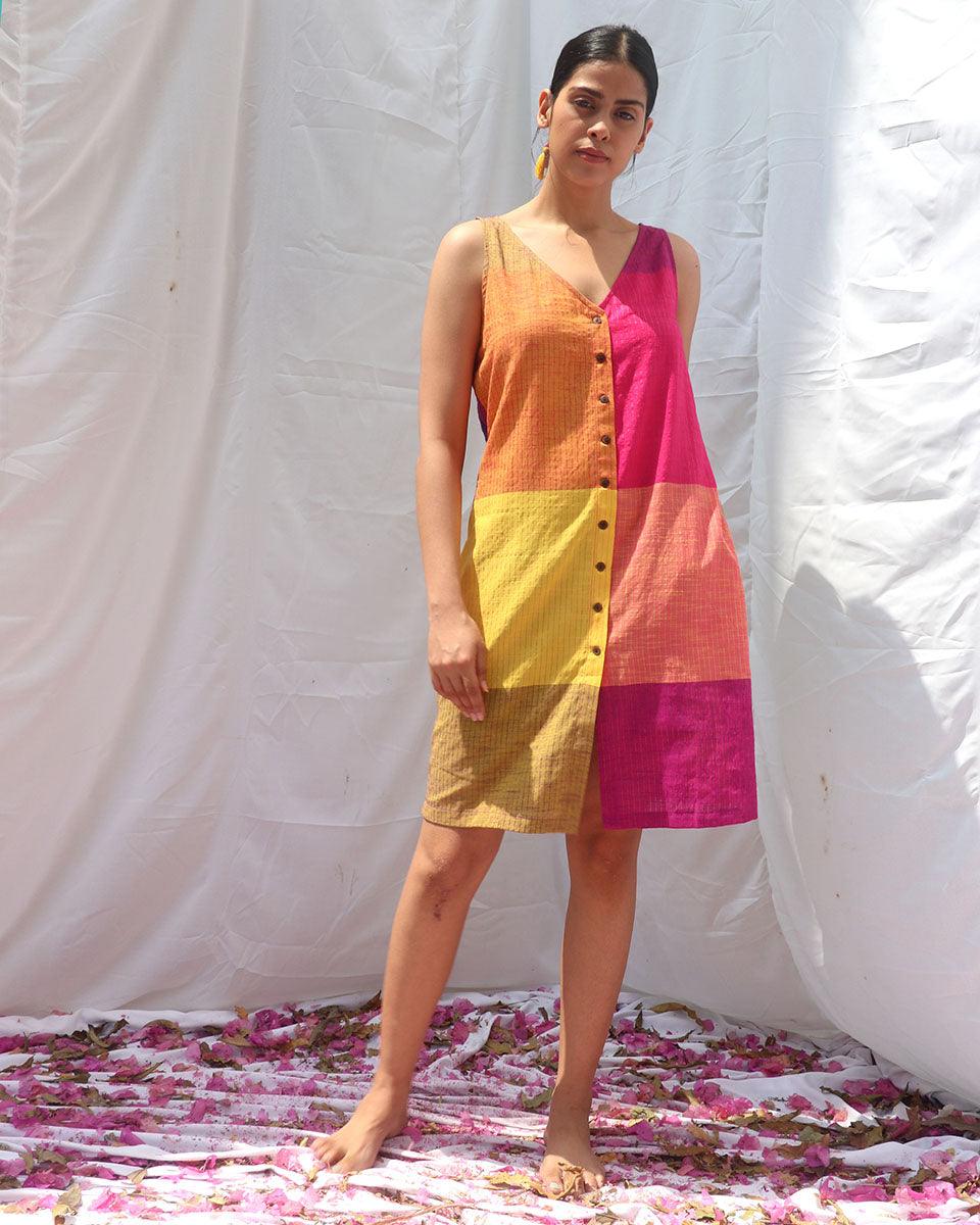 Iris Handwoven Cotton Dress - RC - Image 2