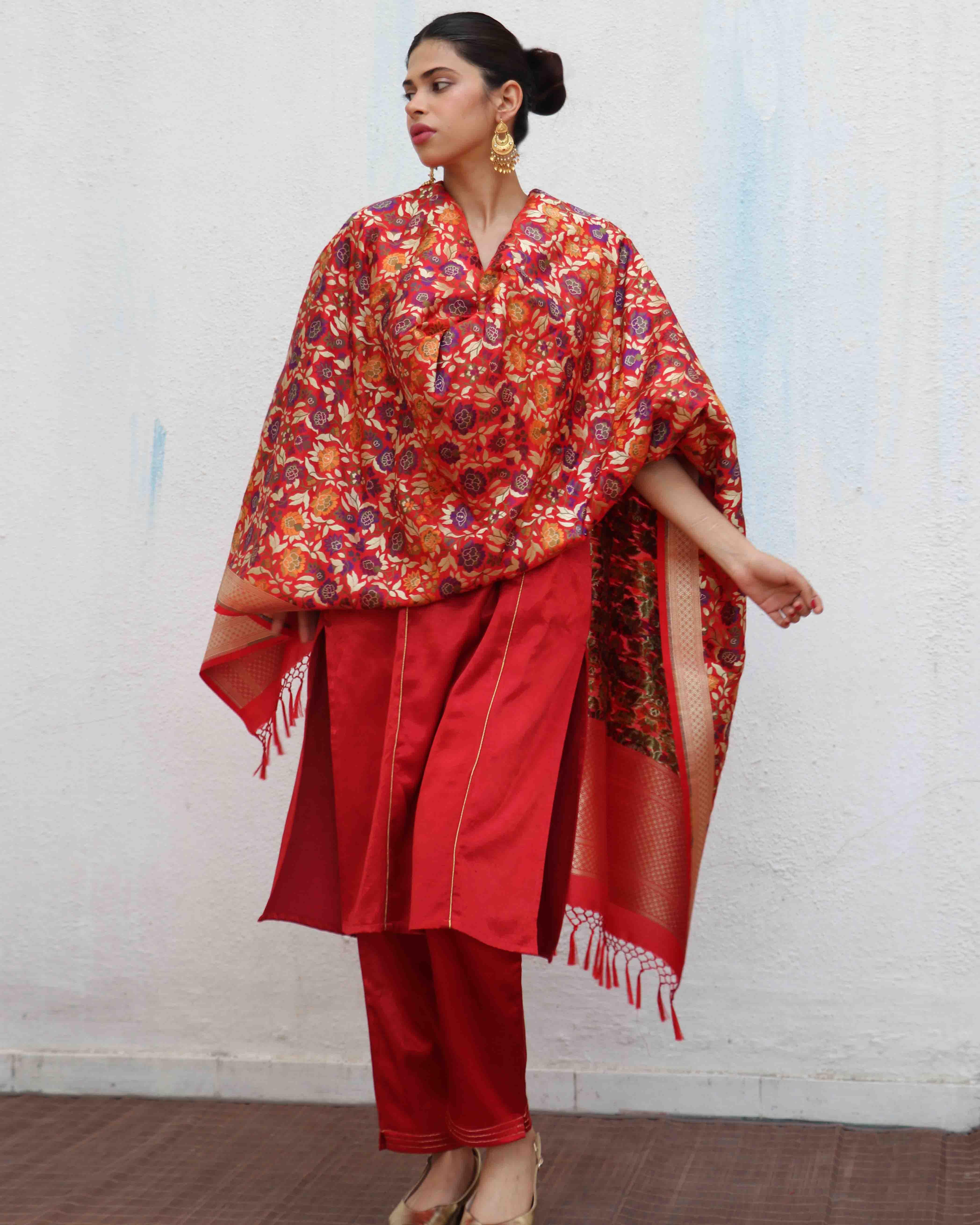 Ishq Mashru Silk Kurti & Bottom SET OF 2 - Sufiyana - Image 4