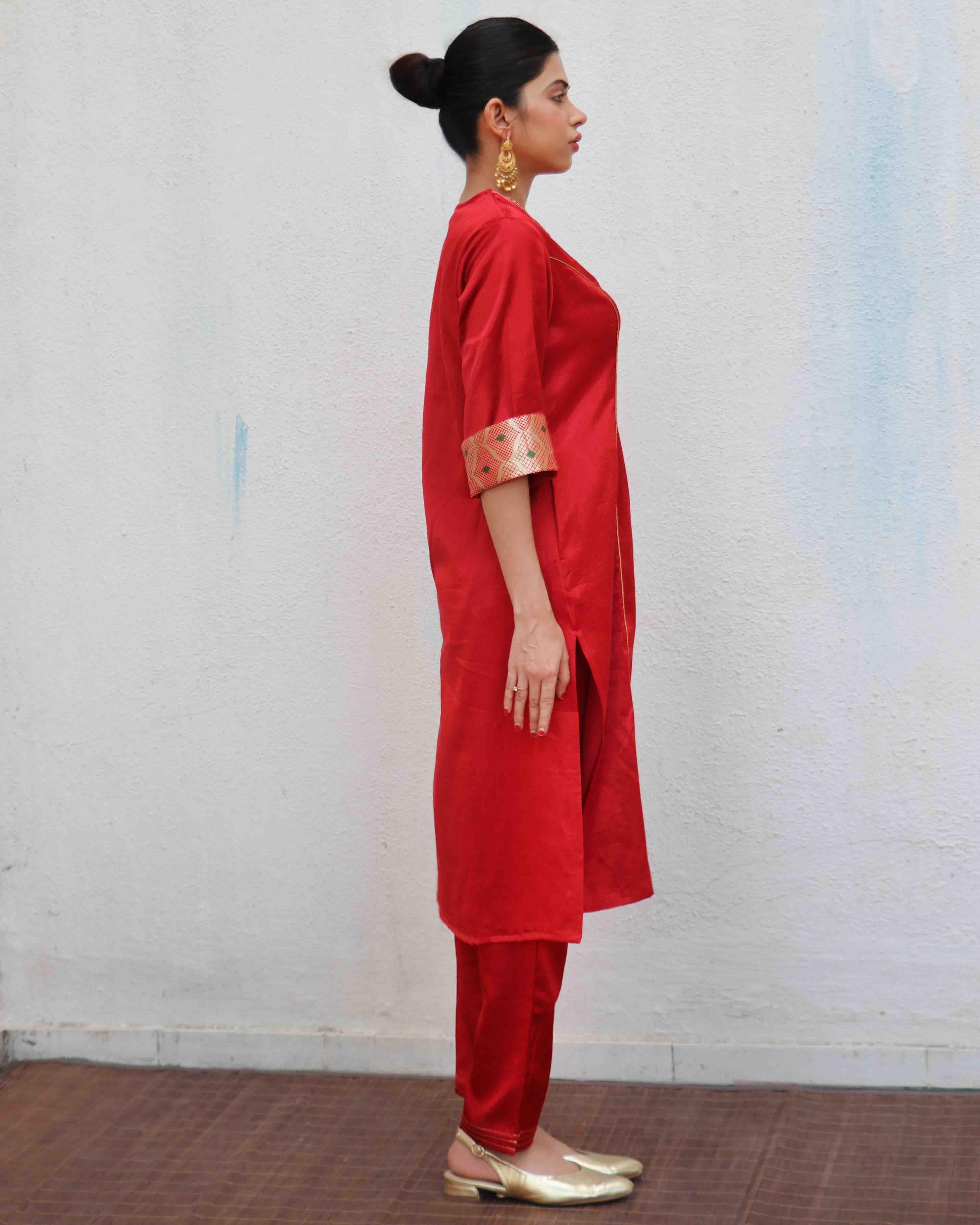 Ishq Mashru Silk Kurti & Bottom SET OF 2 - Sufiyana - Image 7