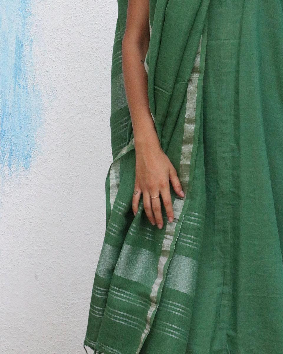 Janine Handwoven Linen Dupatta - Breathe - Image 4