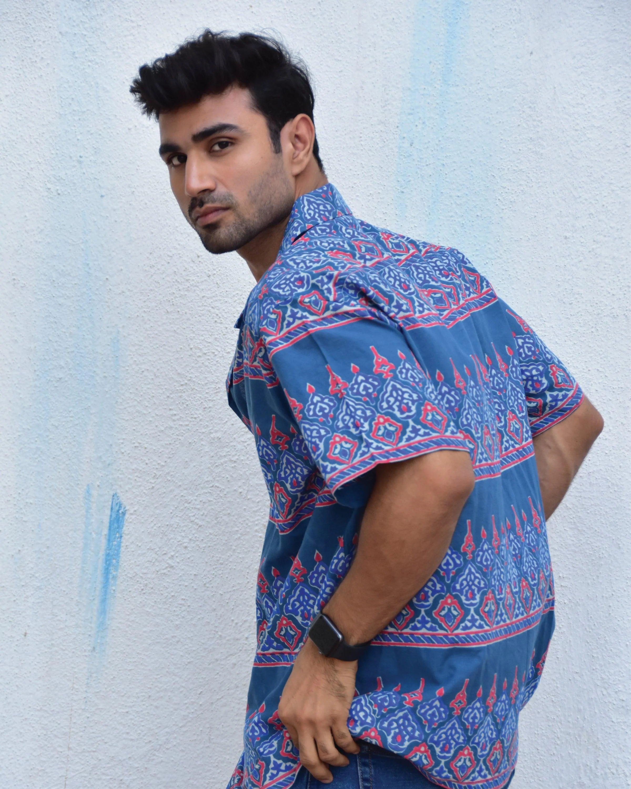 Kaleidoscope Handblockprinted Pure Cotton Shirt - Image 2