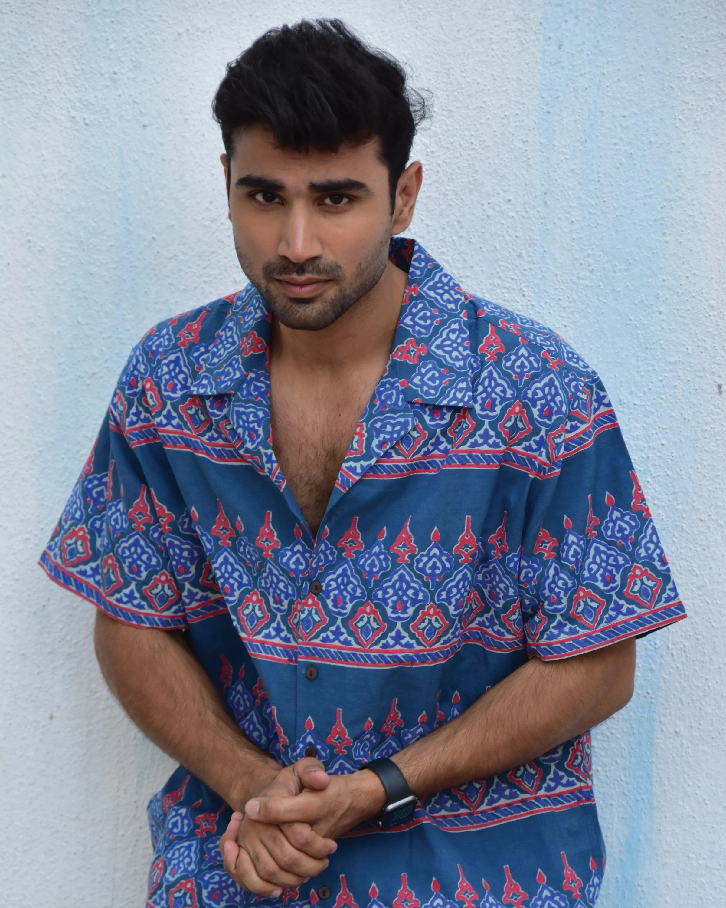 Kaleidoscope Handblockprinted Pure Cotton Shirt - Image 5