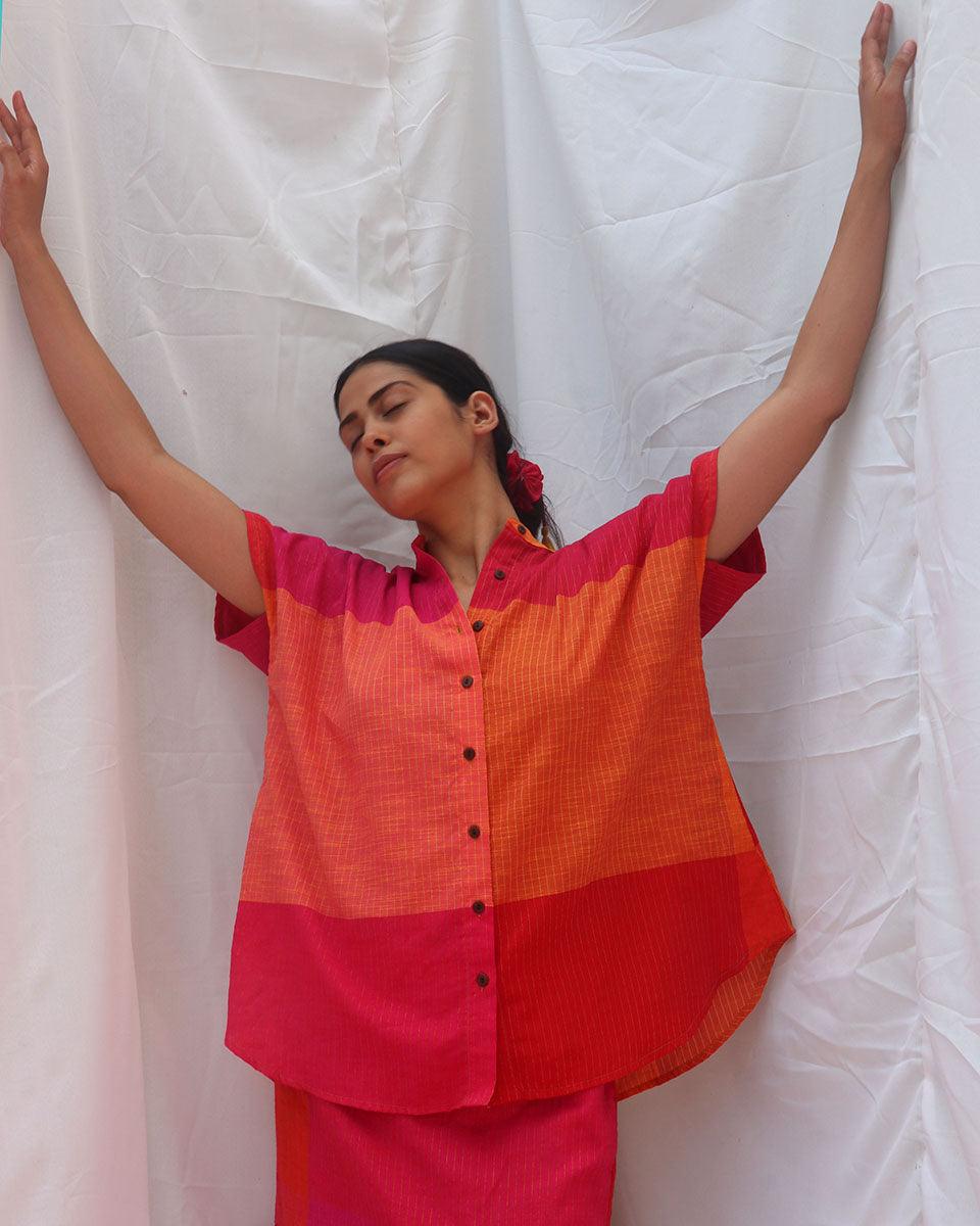 Kaleidoscope Handwoven Cotton Top - RC - Image 5