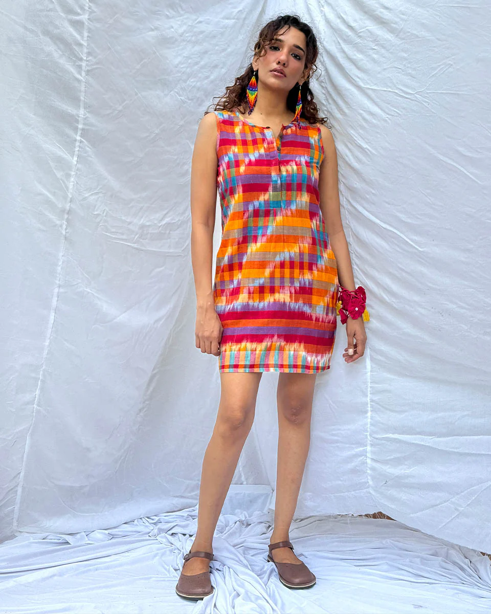 Katha Gamcha Cotton Dress - GMC - Image 4