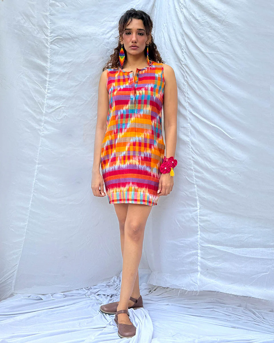 Katha Gamcha Cotton Dress - GMC - Image 8
