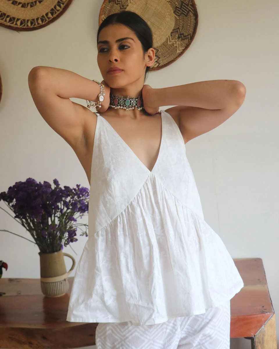 Kiyara Cotton Top - Safed - Image 9