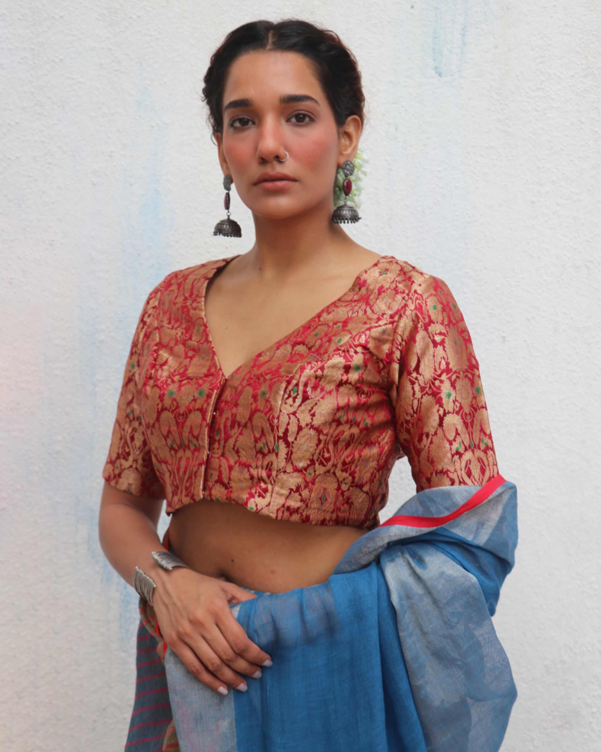Leher Brocade Blouse - Image 2