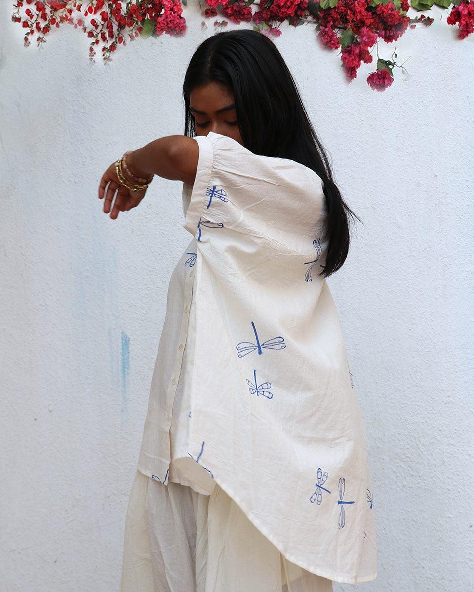 Litha Blockprinted Cotton Shirt - BGVL - Image 7