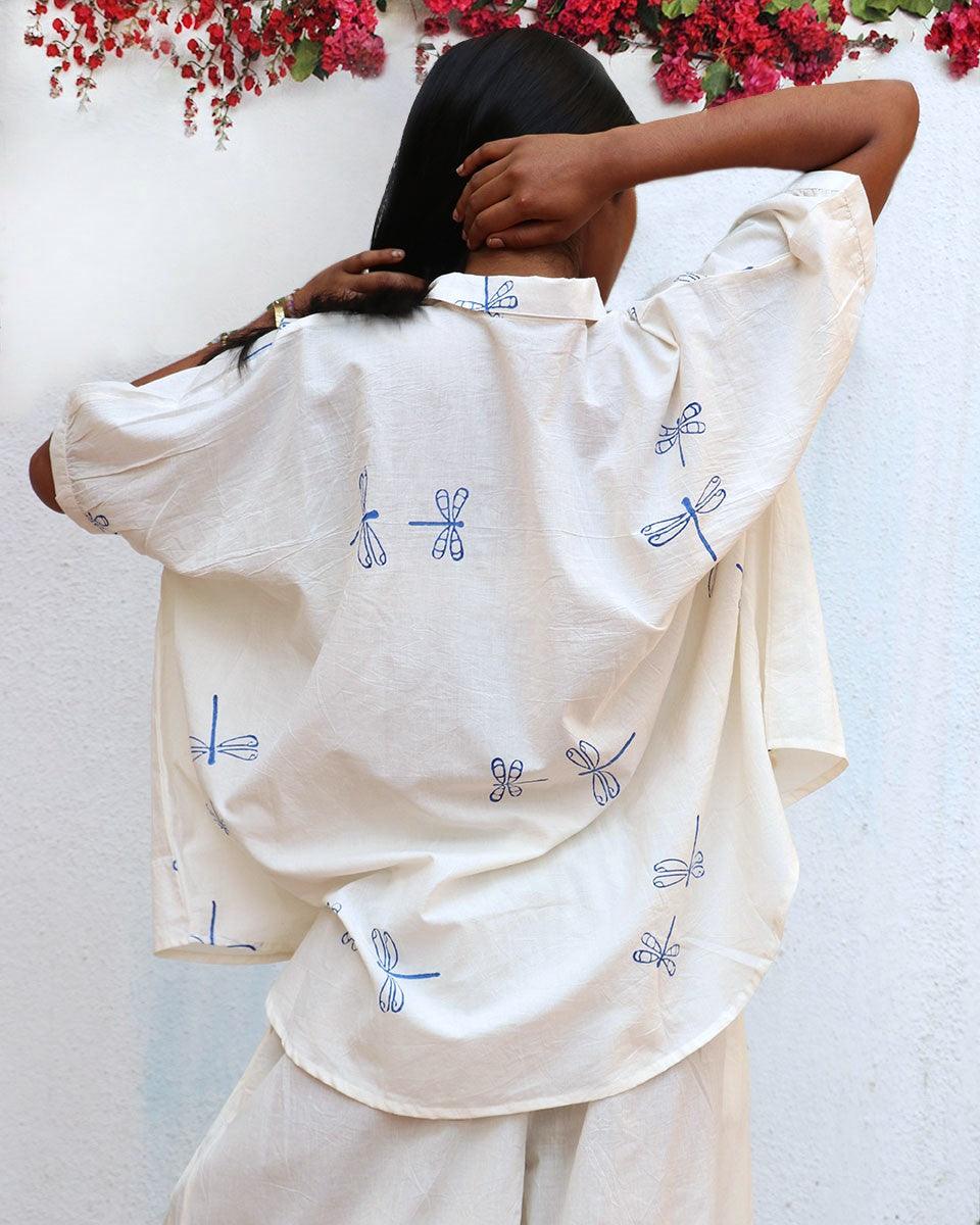 Litha Blockprinted Cotton Shirt - BGVL - Image 8
