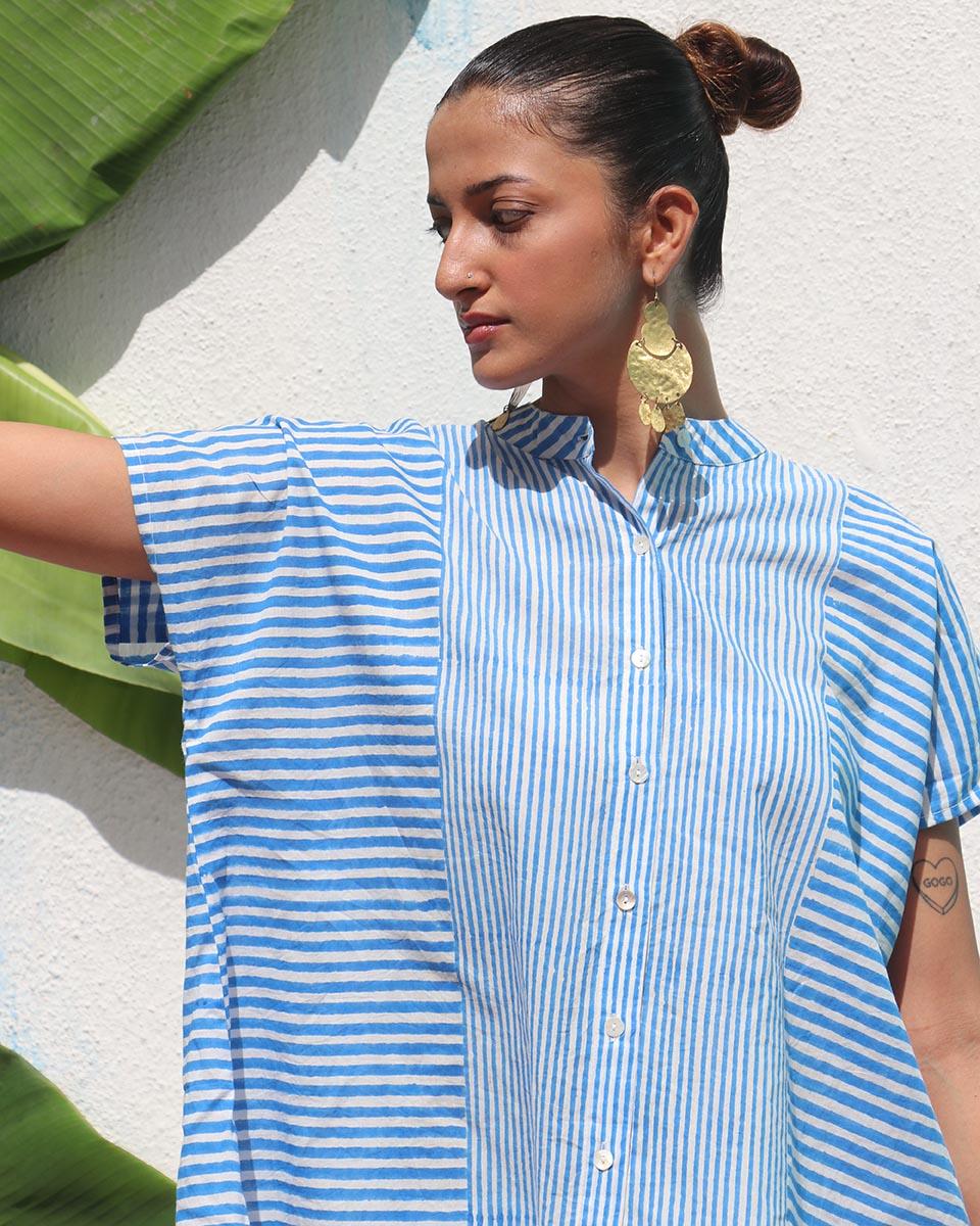 Livianna Handprinted Cotton Top - WITC - Image 4