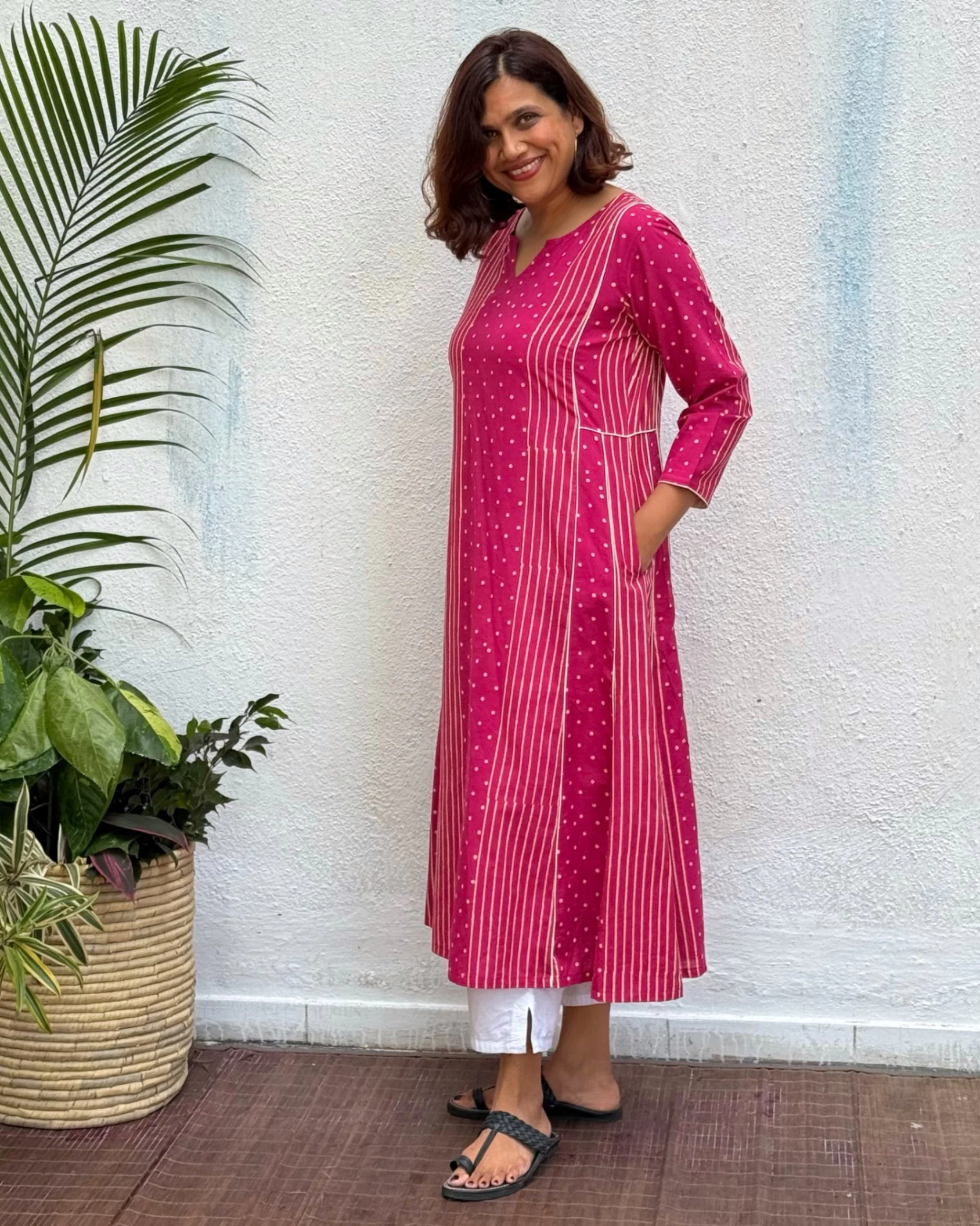 Madhabi Block Printed Cotton Kurti - Image 6