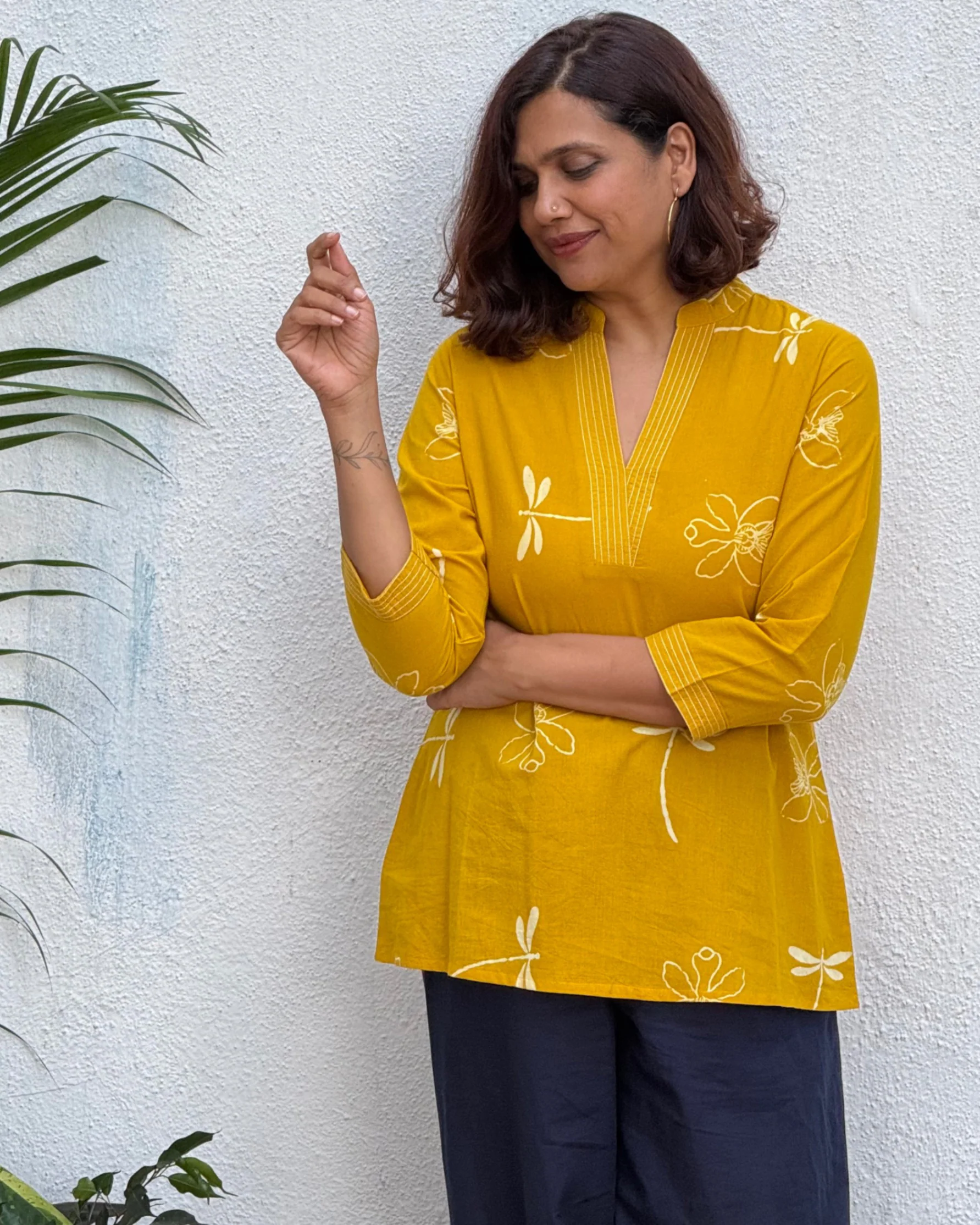 Mahvash Block Printed Cotton Kurti - Image 4