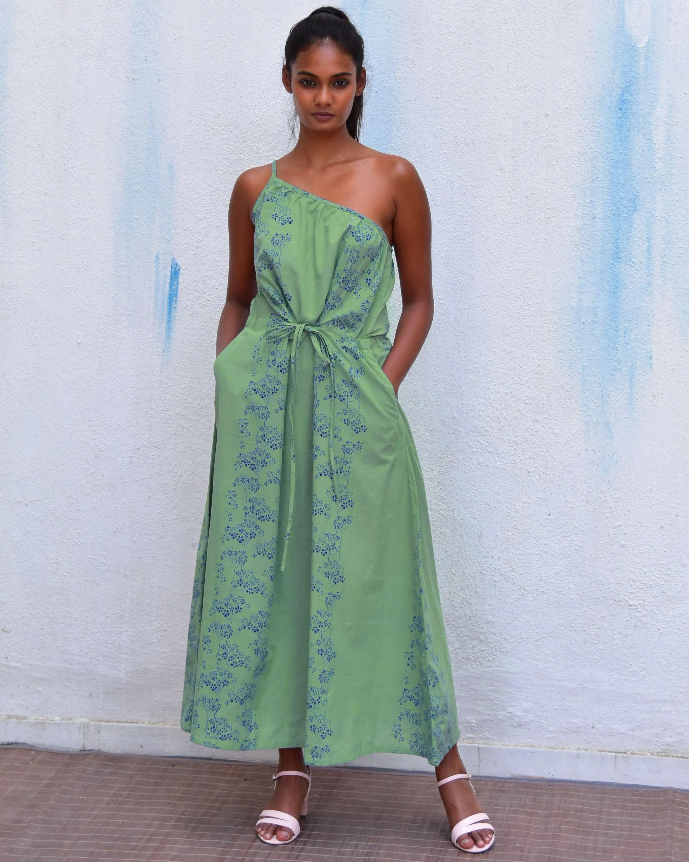 Malabar Block printed Cotton Dress-Sor