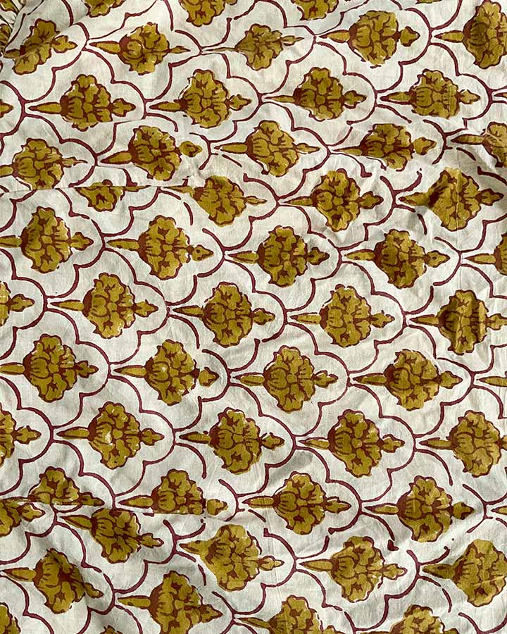 Koyal Si Tu Ivory Block Printed Cotton Kurta Set- WW - Image 6