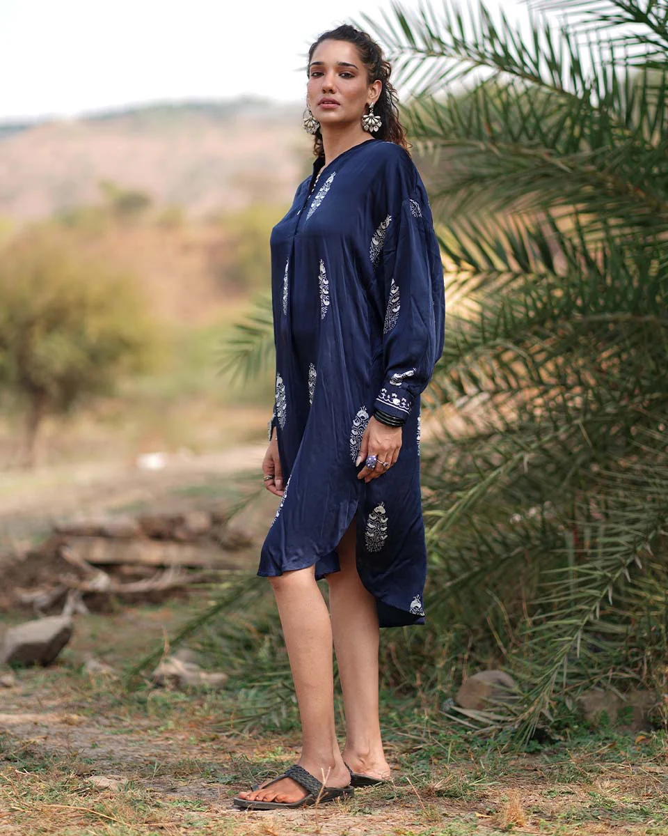 Margot Modal Silk Dress - Image 3