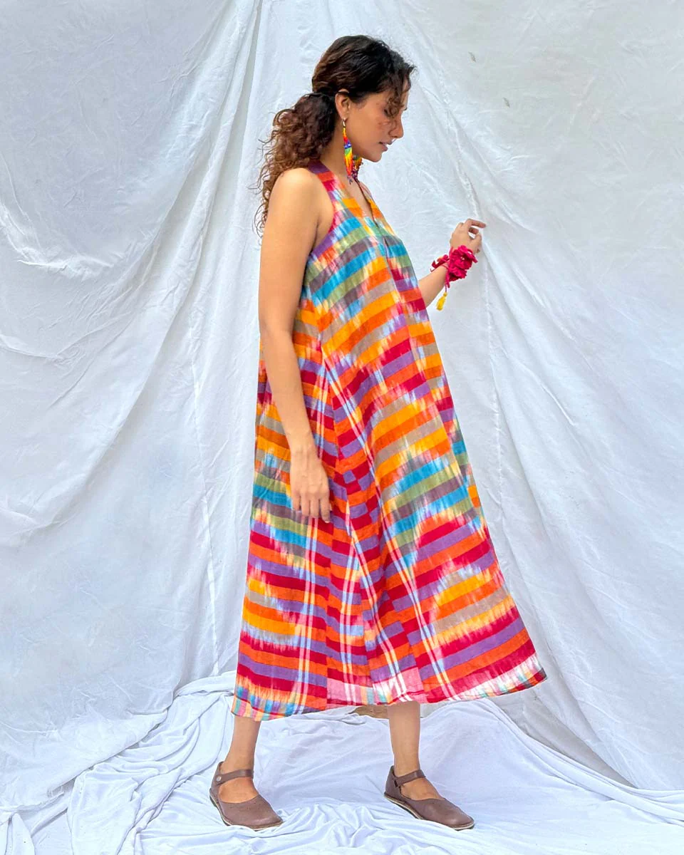 Meghmallar Gamcha Cotton Dress - GMC - Image 4