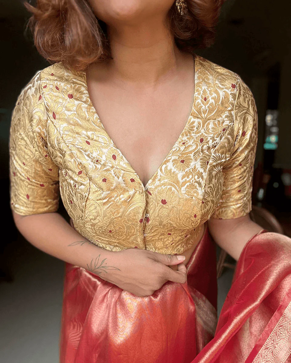 Mugdha Khimkab Brocade Blouse - Nargiz - Image 2