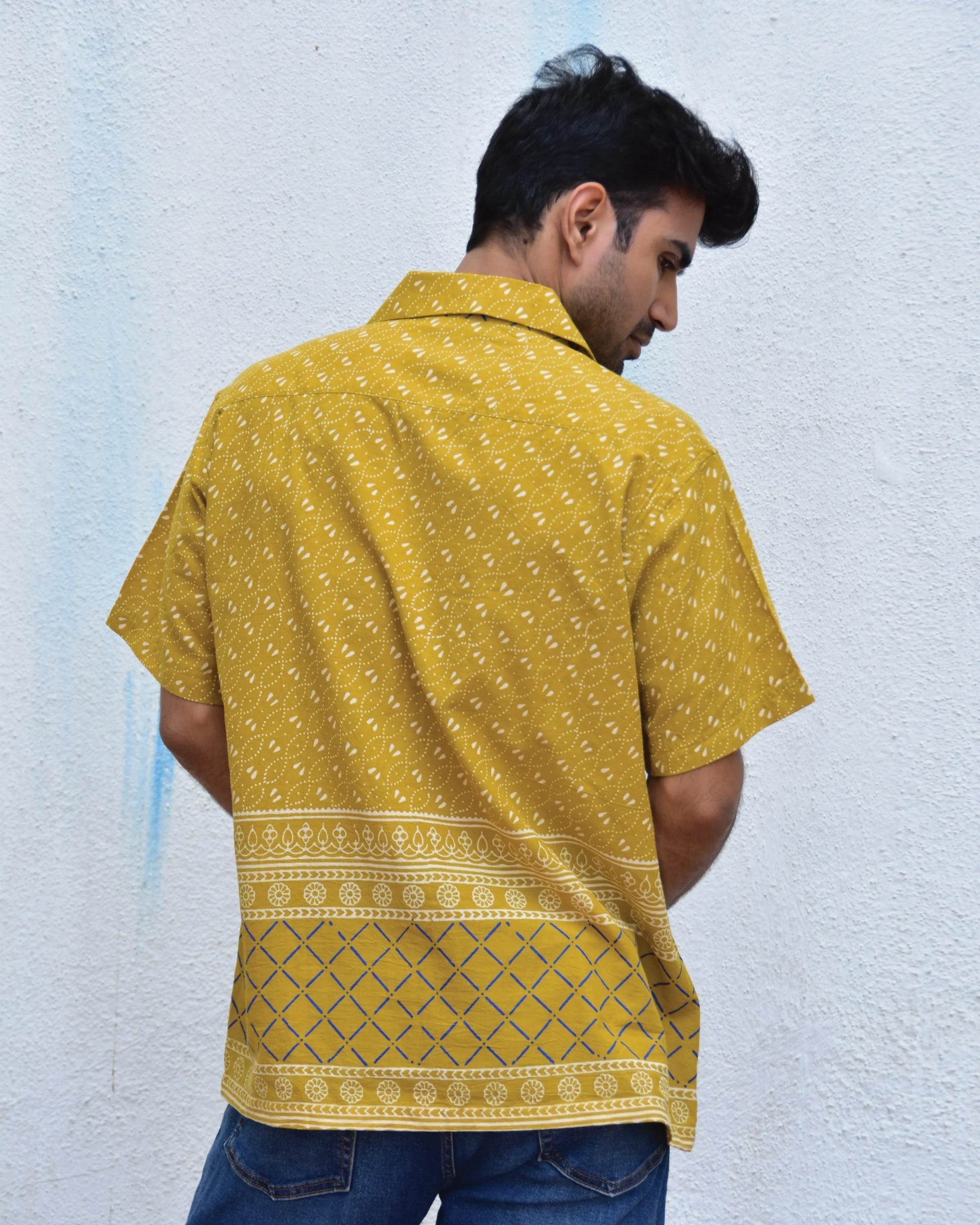 Mystic Marvel Handblockprinted Pure Cotton Shirt - Image 5