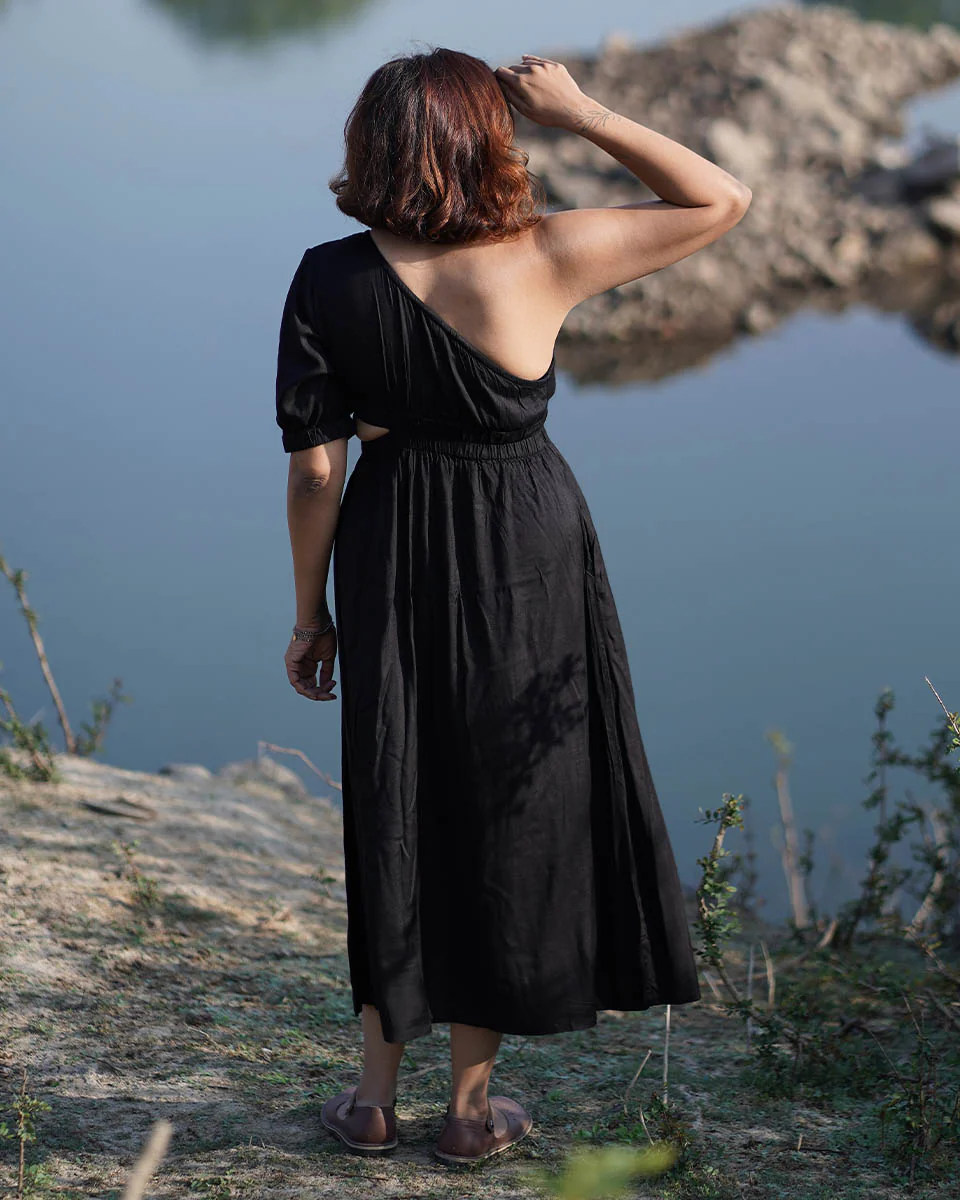 Oasis Handwoven Bamboo Dress - Image 4