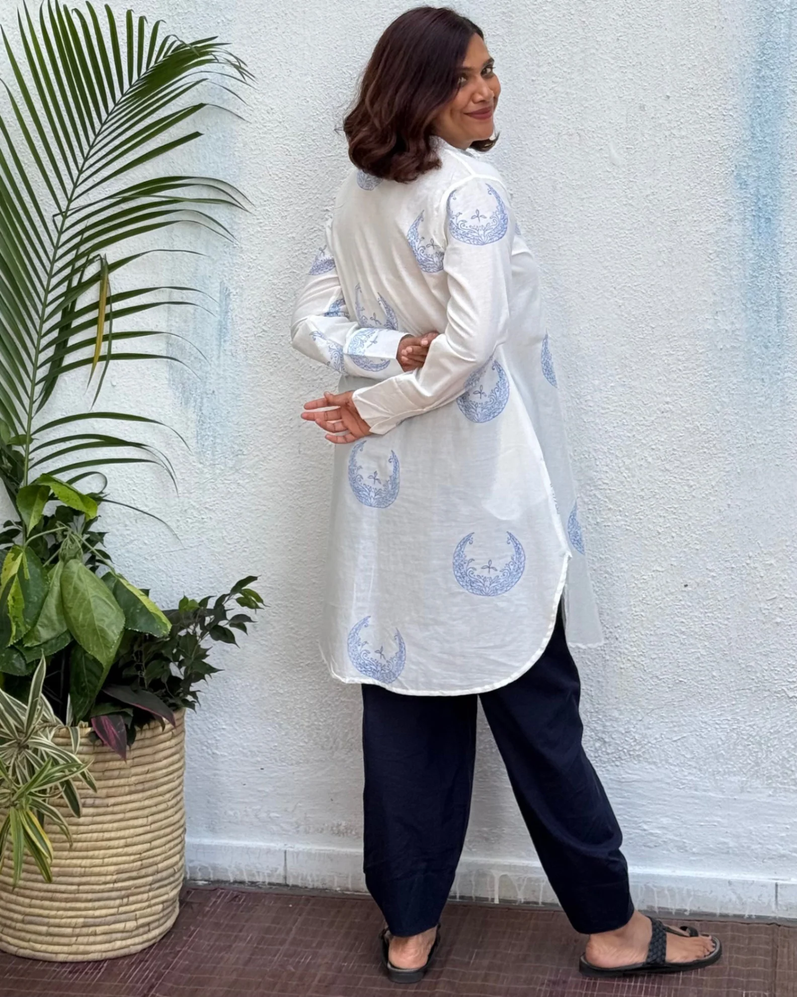 Paakeezah Block Printed Cotton Kurti - Image 5