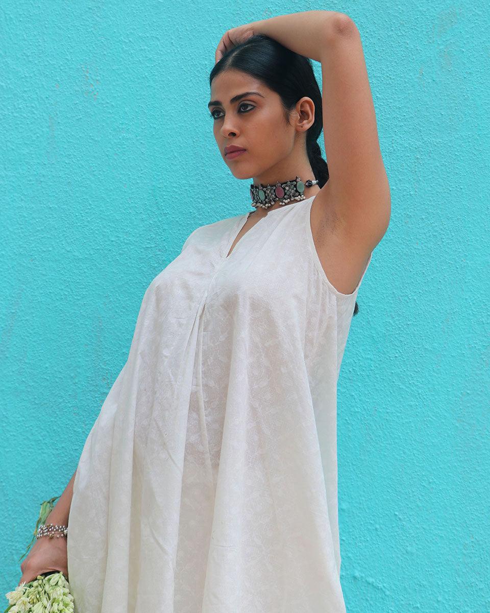 Pakeezah Cotton Kurta Set - Safed - Image 13