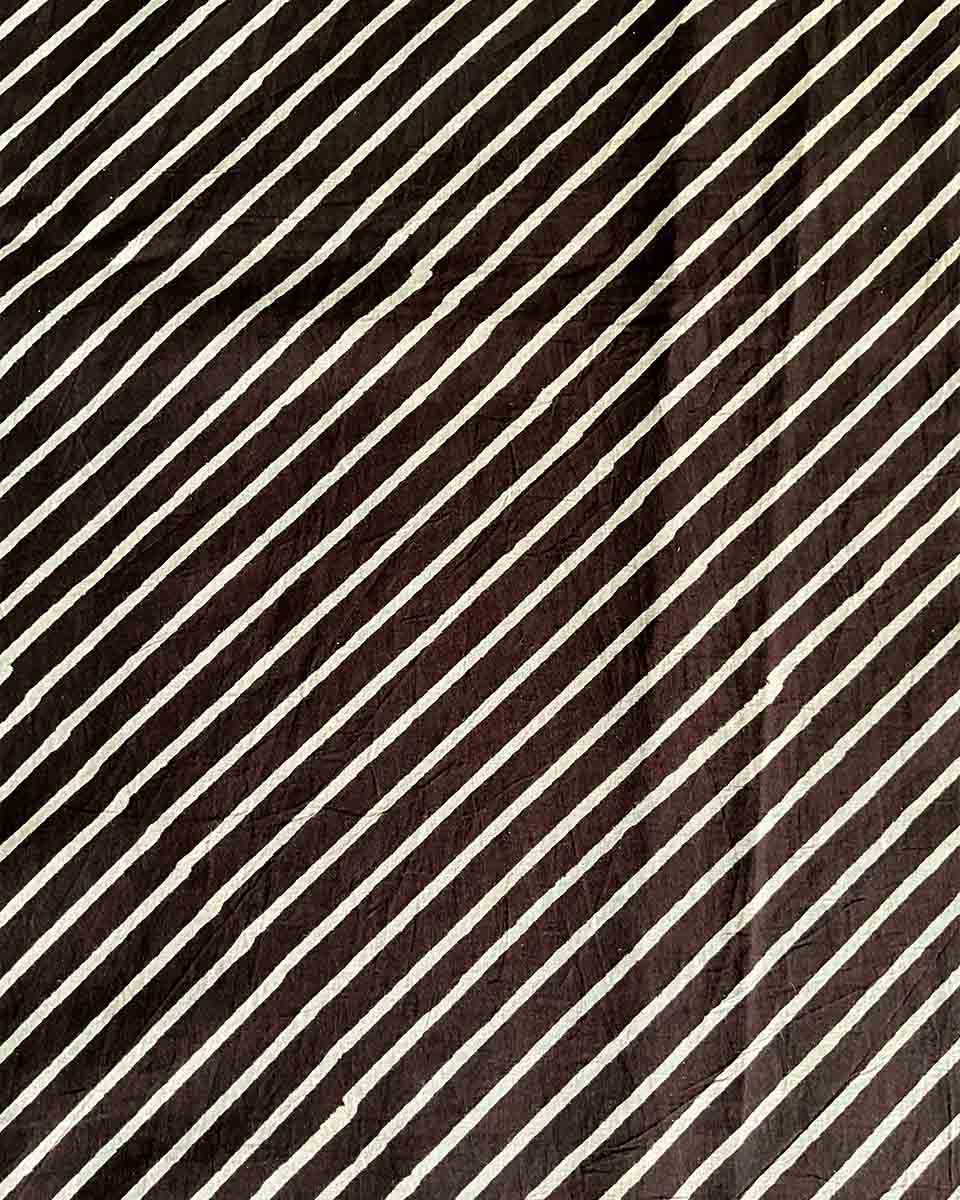 Pankhuri Brown Block Printed Cotton Pant - WW - Image 3