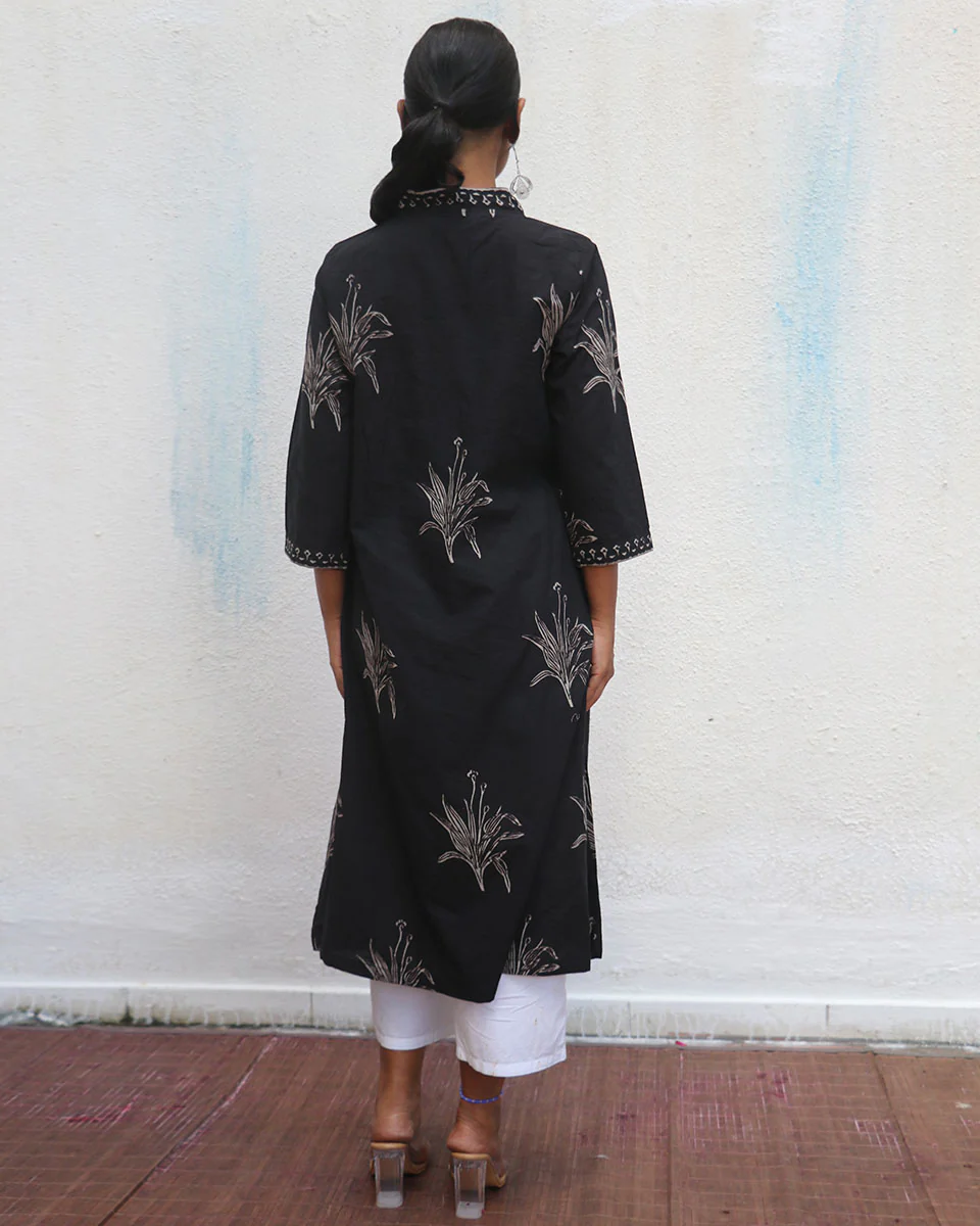 Pratima Block Printed Cotton Kurti - Image 6