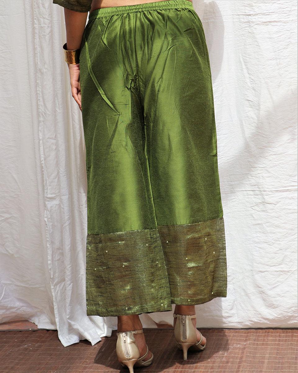 Prithvi Handwoven Cotton Zari Kurta Set - Zari - Image 10
